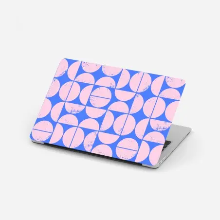 Laptop-Aufkleber pastell geometrisches kreismuster – Pixers®
