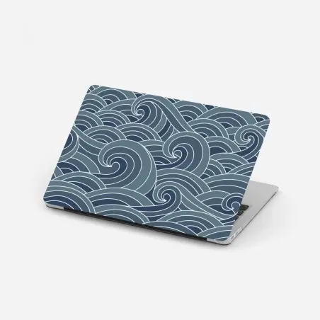 Laptop-Aufkleber stilisiertes wellenmuster – Pixers®