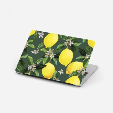 Laptop-Aufkleber botanisches zitronenmuster – Pixers®