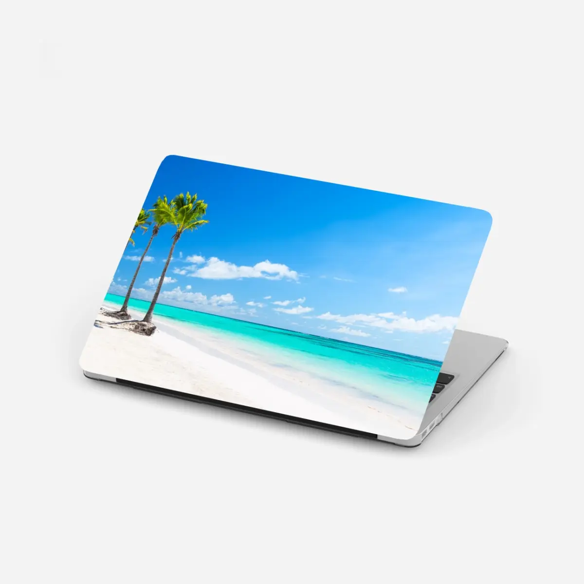 Laptop-Aufkleber tropisches strandpanorama in Punta Cana – Pixers®