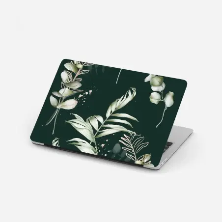 Laptop-Aufkleber eukalyptus muster mit goldakzenten – Pixers®