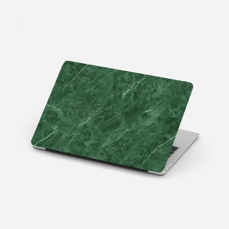 Laptop-Aufkleber grüne marmortextur