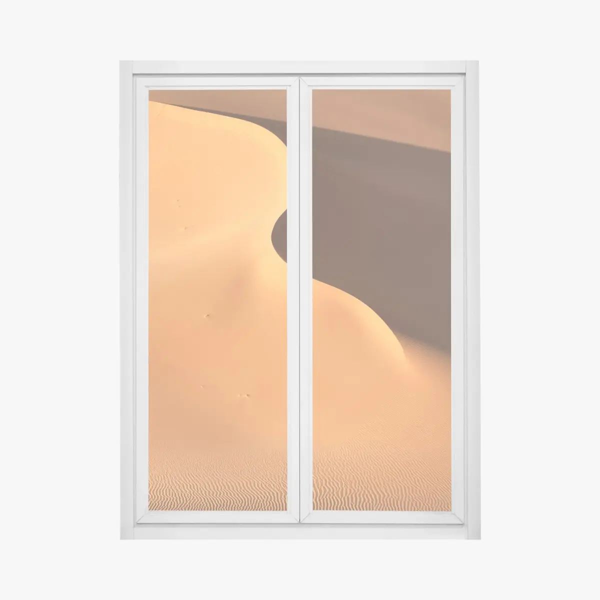 Fensteraufkleber goldene dünenkurven – Pixers®