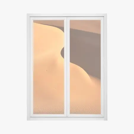 Fensteraufkleber goldene dünenkurven – Pixers®