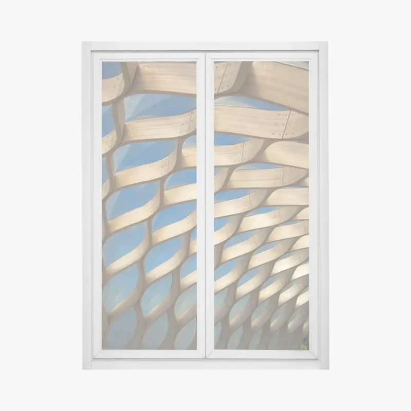 Fensteraufkleber holzlamellen überdachung in Chicago