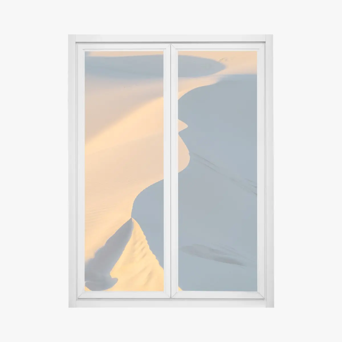 Fensteraufkleber goldene dünenkurven – Pixers®