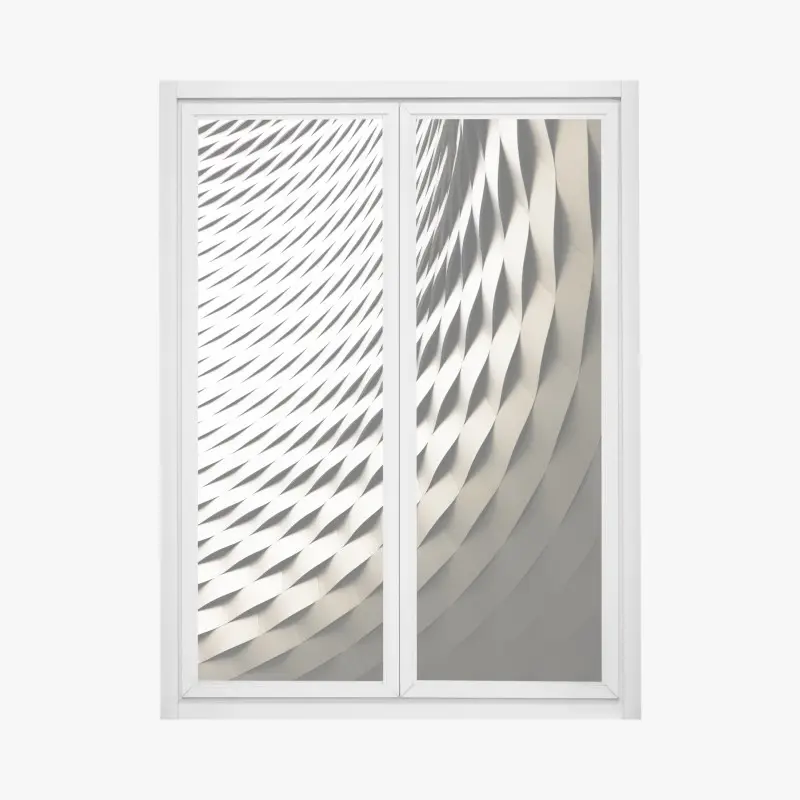 Fensteraufkleber modernes geometrisches architekturmuster