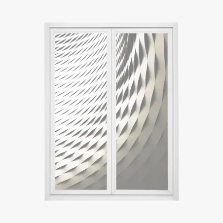 Fensteraufkleber modernes geometrisches architekturmuster – Pixers®