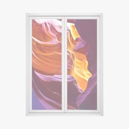 Fensteraufkleber sonnenbeschienener sandstein canyon – Pixers®