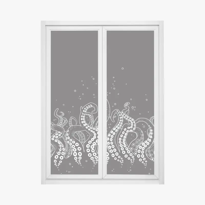Fensteraufkleber oktopus tentakel muster
