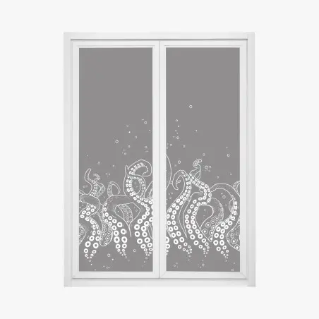 Fensteraufkleber oktopus tentakel muster – Pixers®