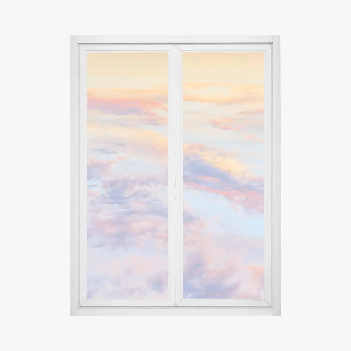 Fensteraufkleber sanfter pastellhimmel bei sonnenaufgang – Pixers®