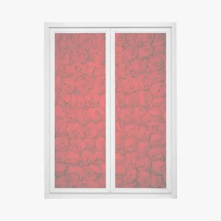 Fensteraufkleber endlose rote rosen – Pixers®