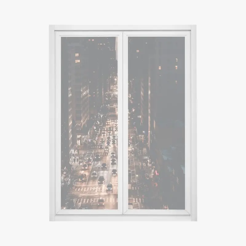 Fensteraufkleber Manhattan nächtliche avenue
