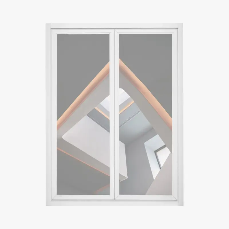 Fensteraufkleber minimalistisches geometrisches interieur mit oberlicht