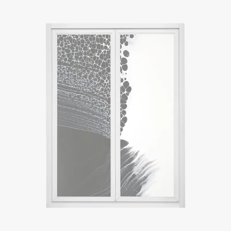 Fensteraufkleber monochromes zellmuster