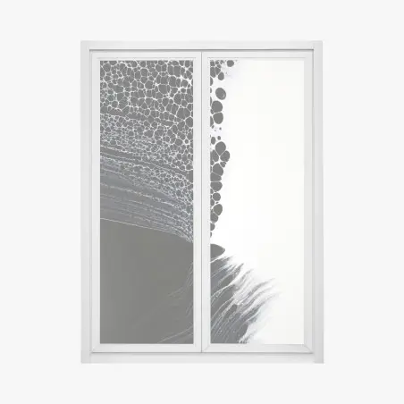 Fensteraufkleber monochromes zellmuster – Pixers®