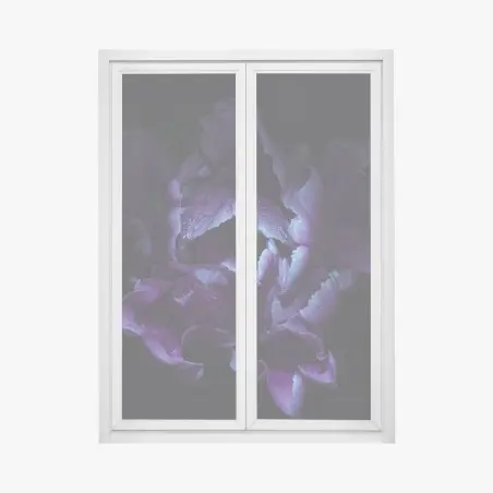 Fensteraufkleber lila tulpe im ultravioletten licht – Pixers®