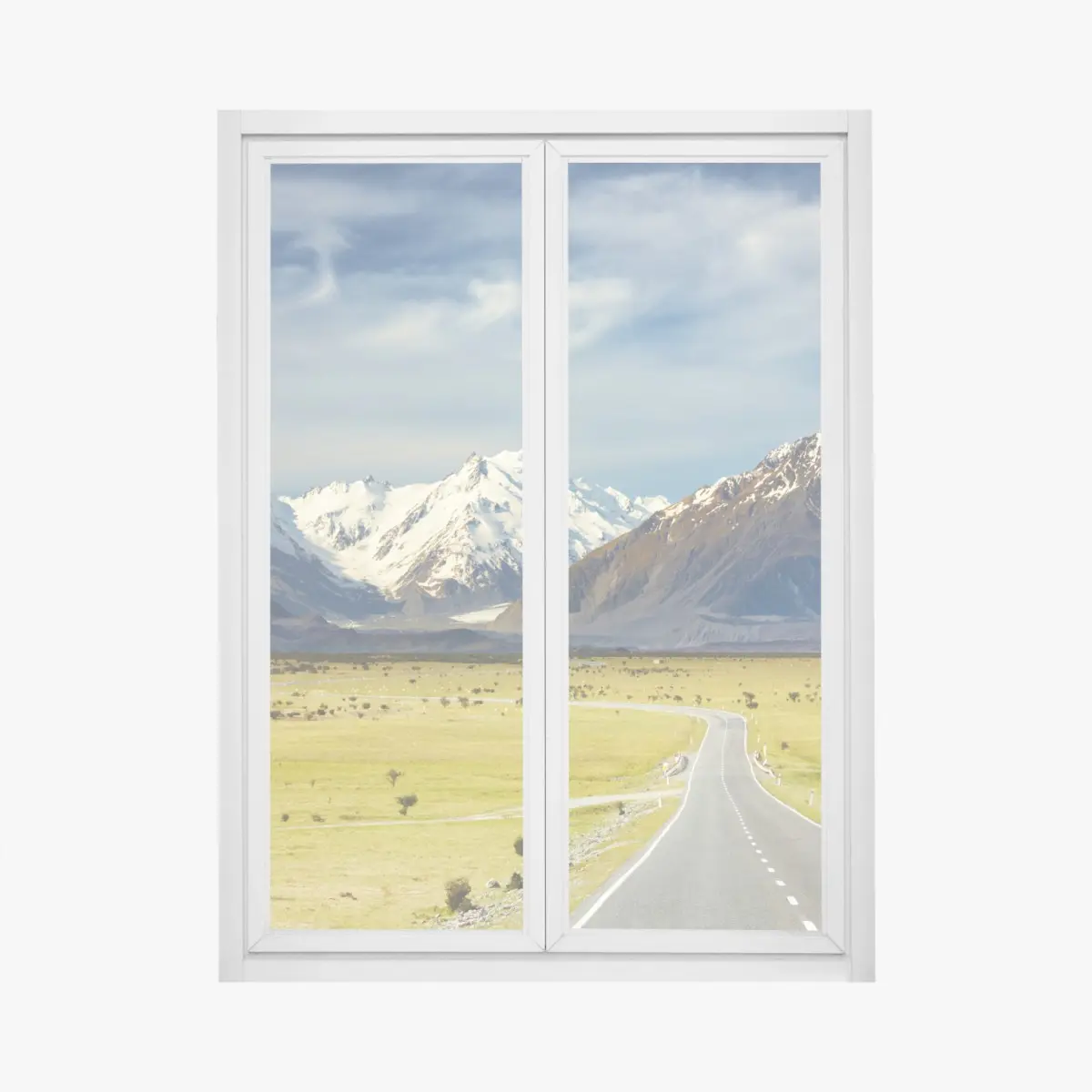 Fensteraufkleber straße zu den Südlichen Alpen, Neuseeland – Pixers®