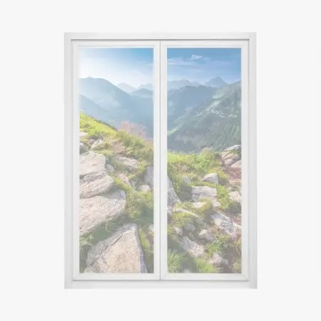 Fensteraufkleber sonnenaufgang über dem Tatra-wanderweg – Pixers®