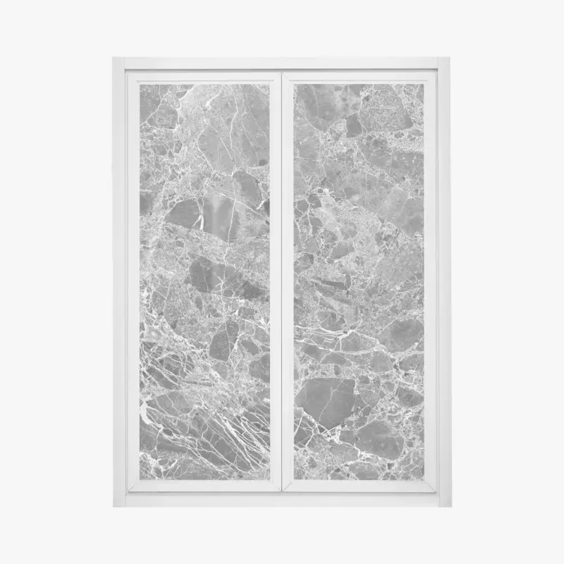Fensteraufkleber monochrome marmortextur