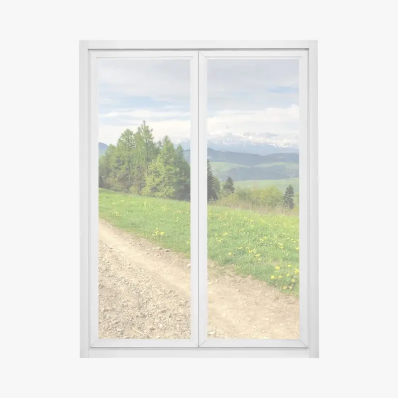 Fensteraufkleber Gorce frühlingspfad