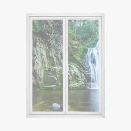 Fensteraufkleber wasserfall Kamienczyk im Karkonosze – Pixers®