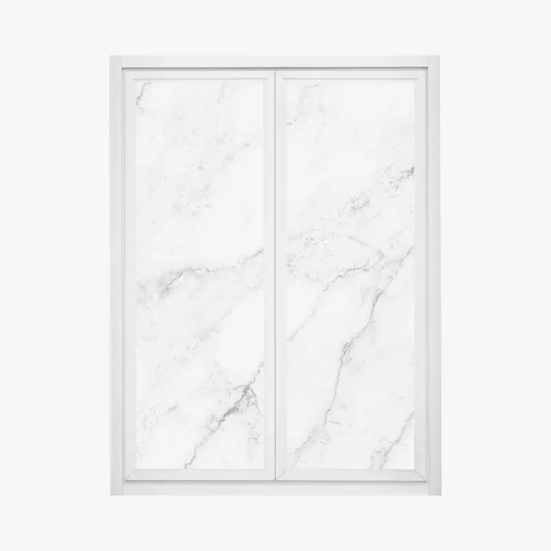 Fensteraufkleber weiße marmortextur mit grauen adern