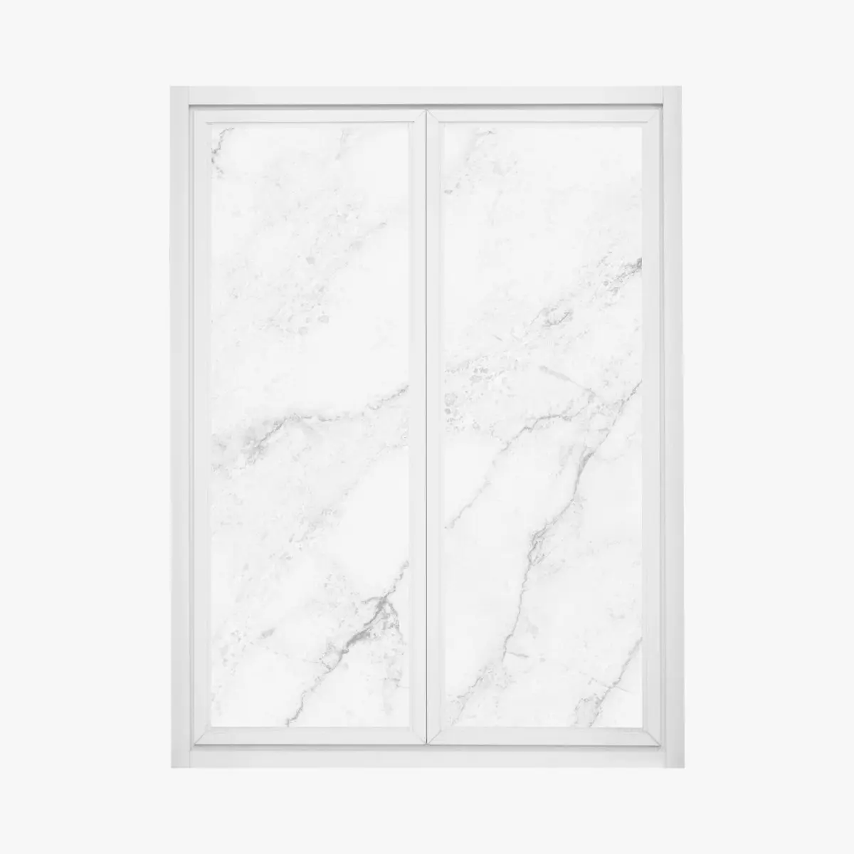 Fensteraufkleber weiße marmortextur mit grauen adern – Pixers®