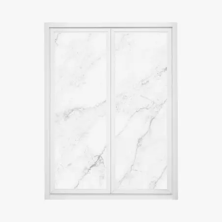 Fensteraufkleber weiße marmortextur mit grauen adern – Pixers®