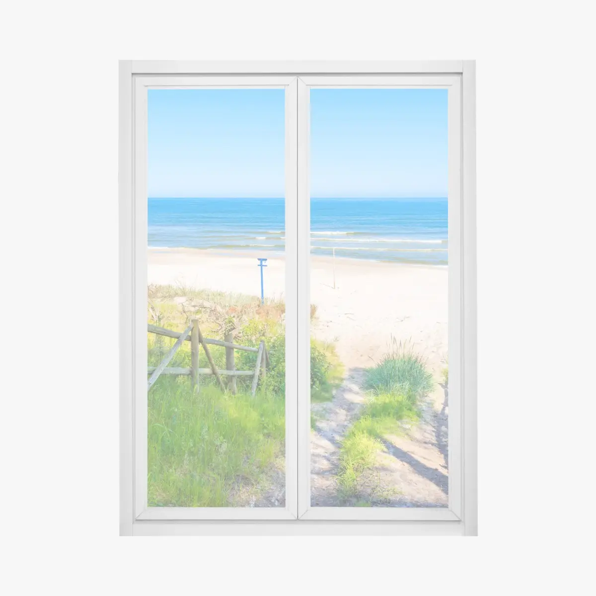 Fensteraufkleber weg zum strand der Ostsee – Pixers®