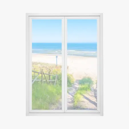 Fensteraufkleber weg zum strand der Ostsee – Pixers®