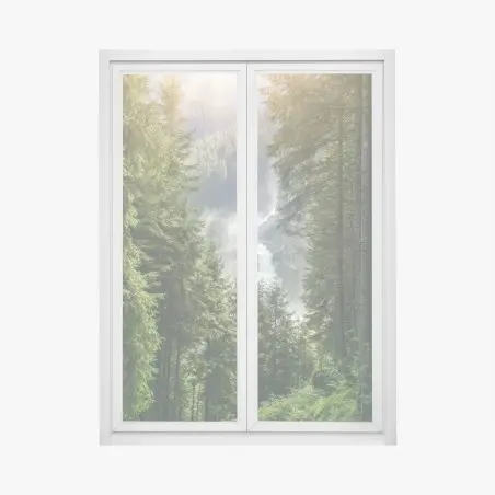 Fensteraufkleber Krimml wasserfall im üppigen alpinen wald – Pixers®