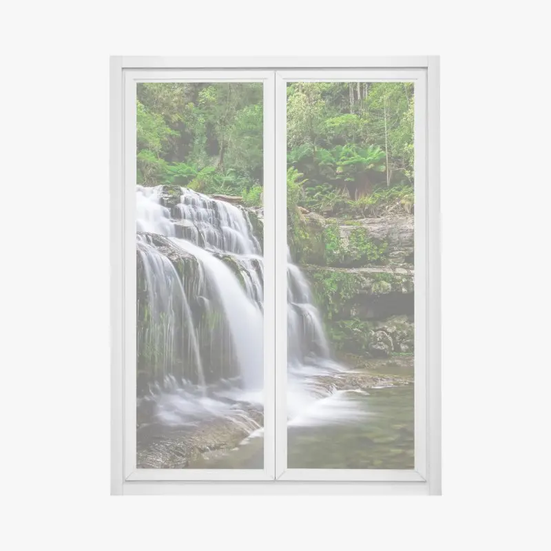Fensteraufkleber wasserfall Liffey Falls im üppigen Regenwald von Tasmanien