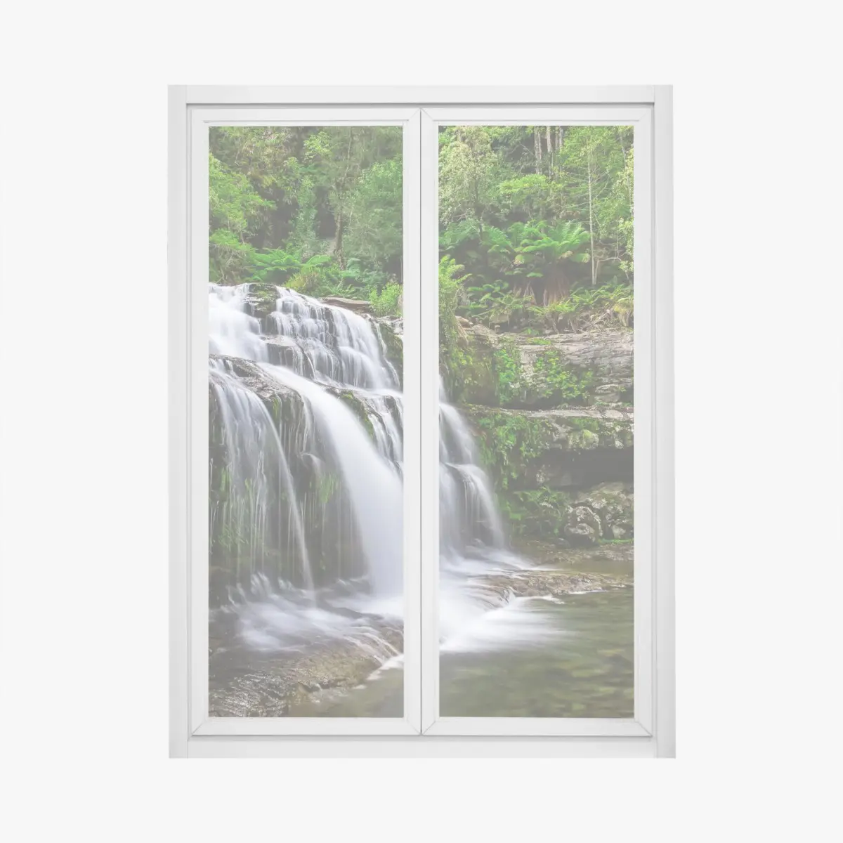 Fensteraufkleber wasserfall Liffey Falls im üppigen Regenwald von Tasmanien – Pixers®