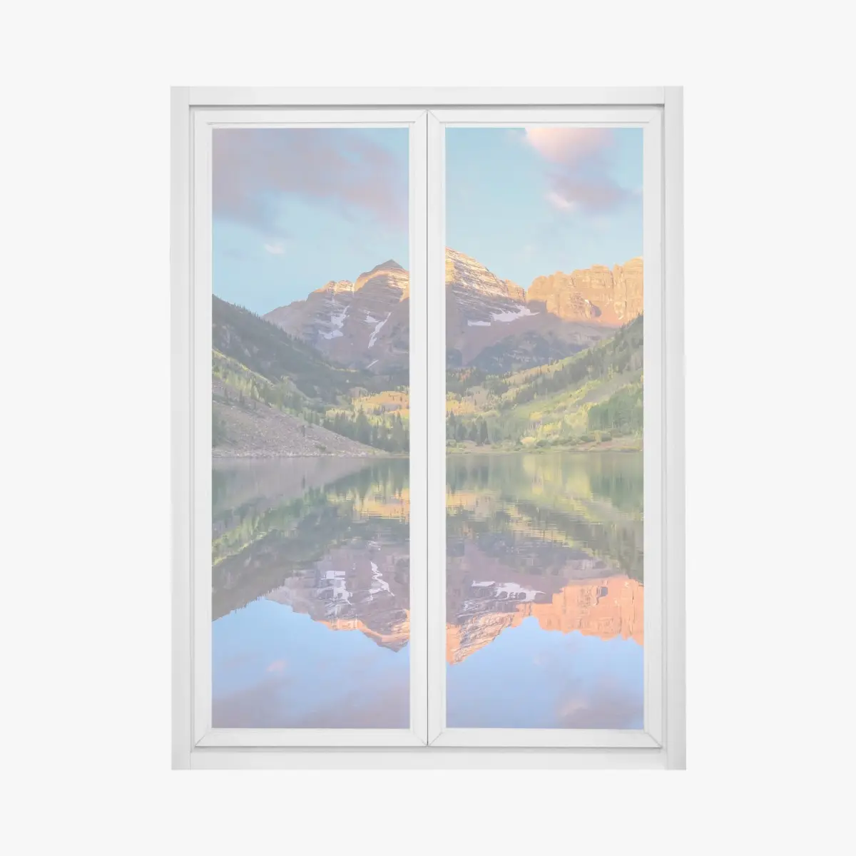 Fensteraufkleber sonnenaufgang bei Maroon Bells – Pixers®