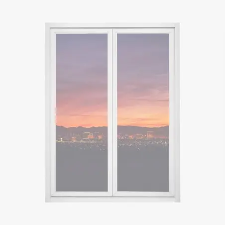 Fensteraufkleber Las Vegas panorama bei dämmerung – Pixers®