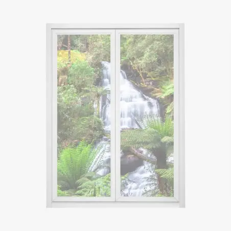 Fensteraufkleber Triplet Falls wasserfall im Great Otway National Park – Pixers®