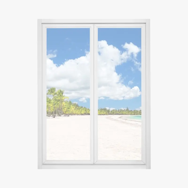 Fensteraufkleber tropischer strand in Punta Cana