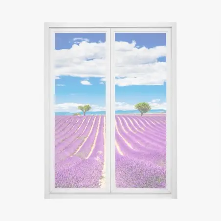 Fensteraufkleber lavendelfelder in Provence – Pixers®