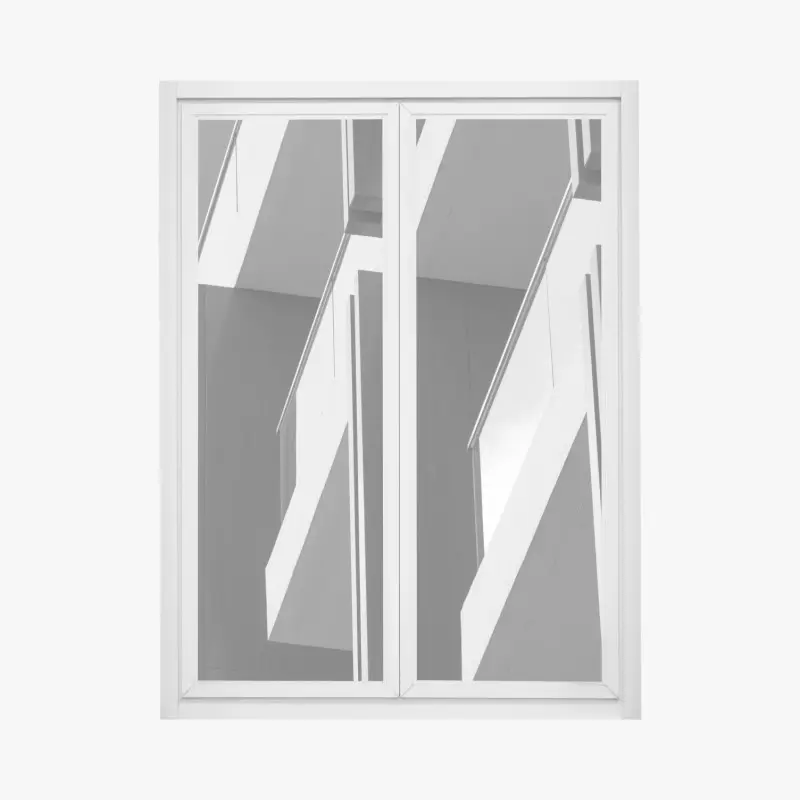 Fensteraufkleber geometrischer rhythmus der balkone
