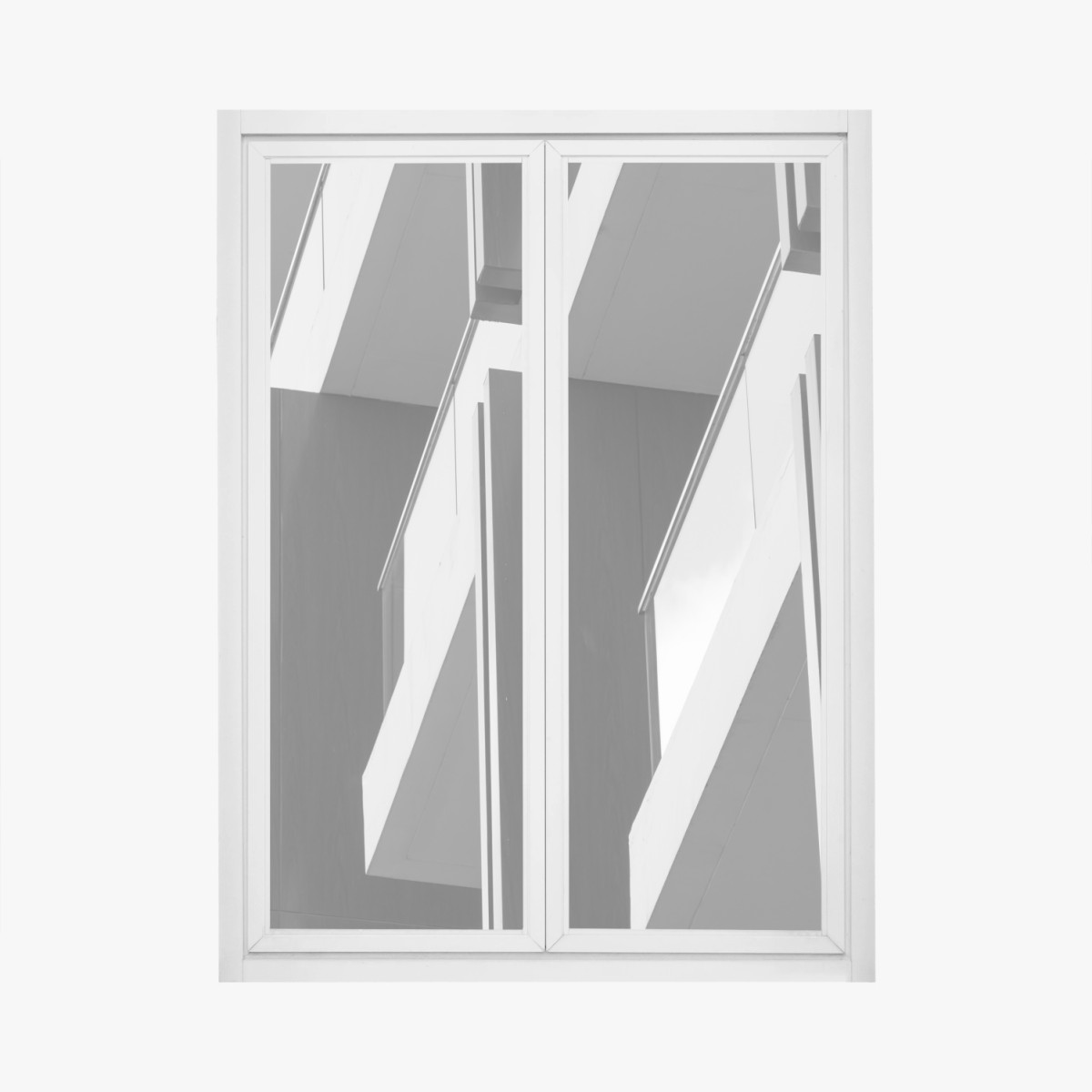 Fensteraufkleber geometrischer rhythmus der balkone – Pixers®