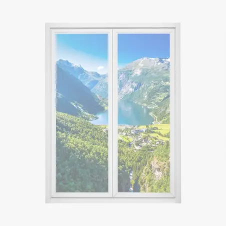 Fensteraufkleber Geirangerfjord bergpanorama – Pixers®