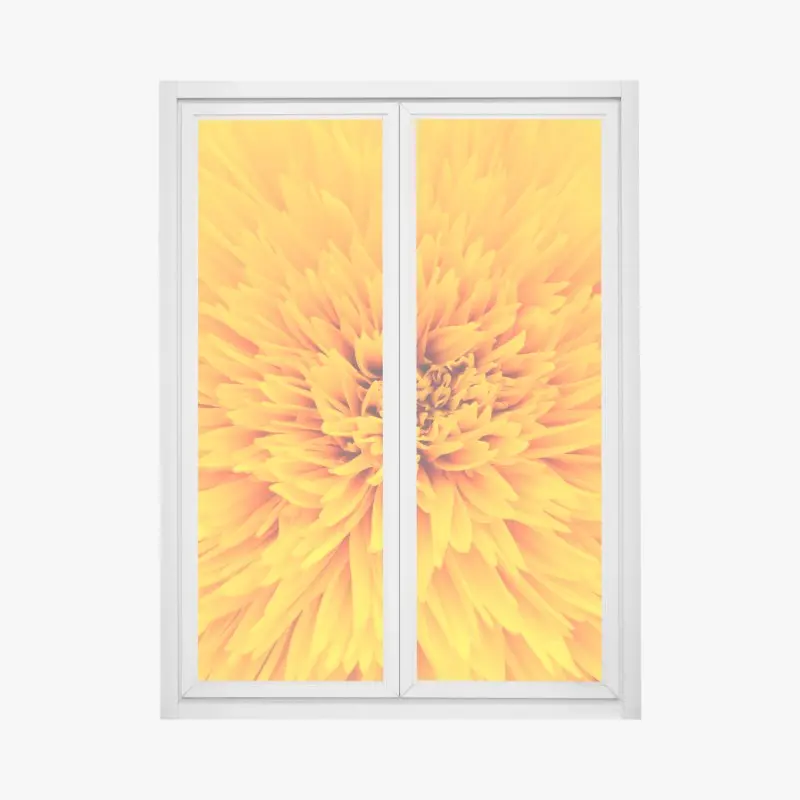 Fensteraufkleber strahlende sonnenblume nahaufnahme