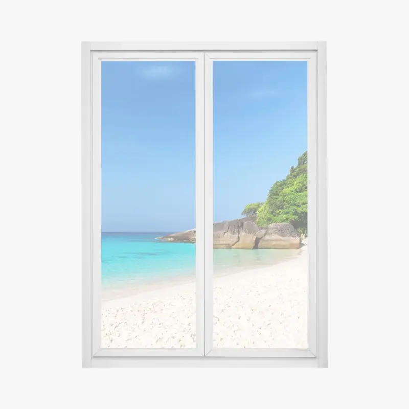 Fensteraufkleber Similan Islands türkisstrand panorama
