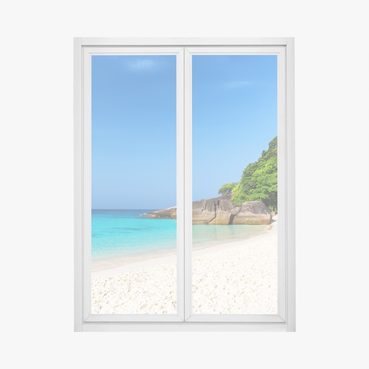Fensteraufkleber Similan Islands türkisstrand panorama – Pixers®