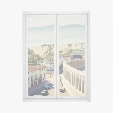 Fensteraufkleber Santa Monica küstenpanorama – Pixers®