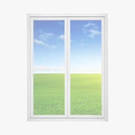 Fensteraufkleber sonnenbeschienene grüne wiese im morgenlicht – Pixers®