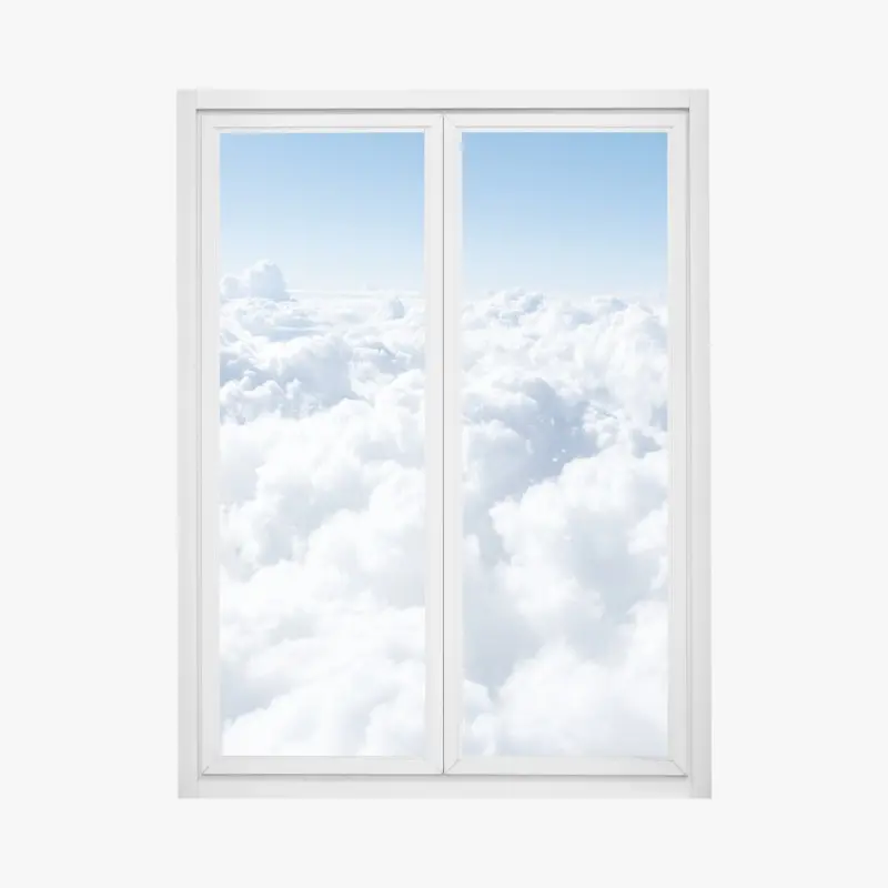 Fensteraufkleber ruhige wolkenlandschaft aus der luft
