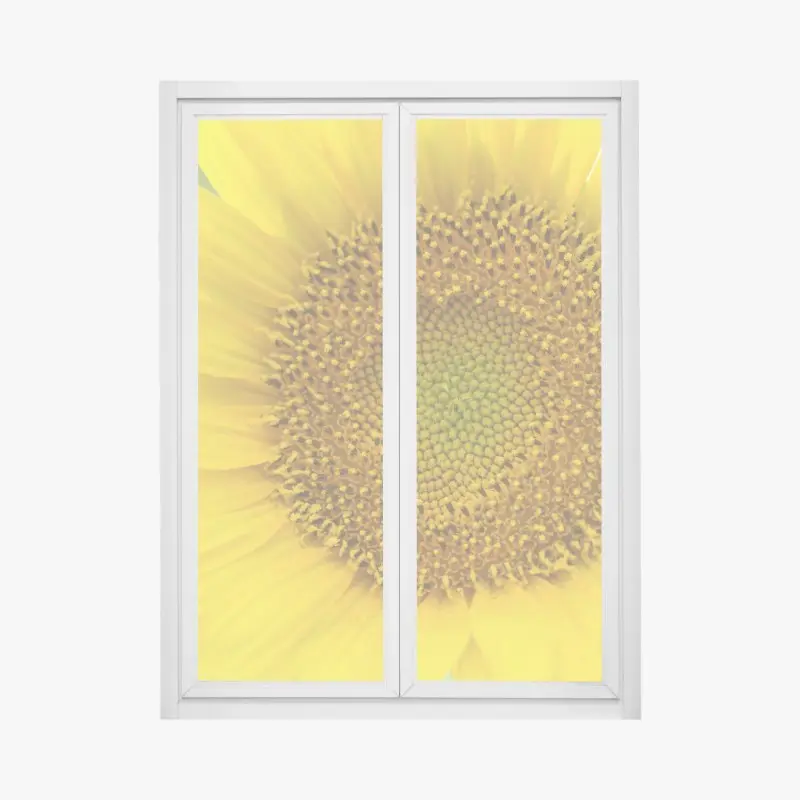 Fensteraufkleber leuchtende nahaufnahme sonnenblume